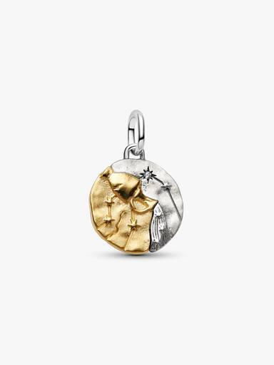 Charm medallón colgante del signo del zodiaco Acuario