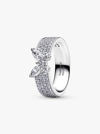 Anillo Brillante Mariposa audaz