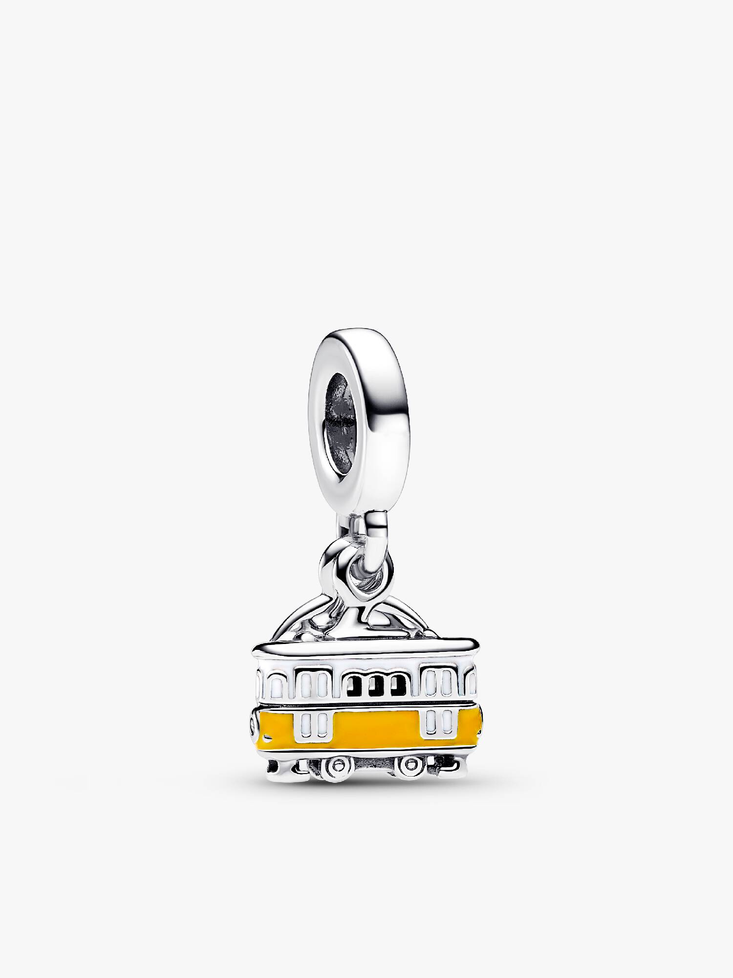 Charm Colgante Doble Grabable Tranvía Lisboa Talla única