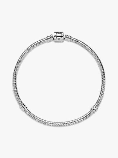 Brazalete cadena de serpiente con broche de barril