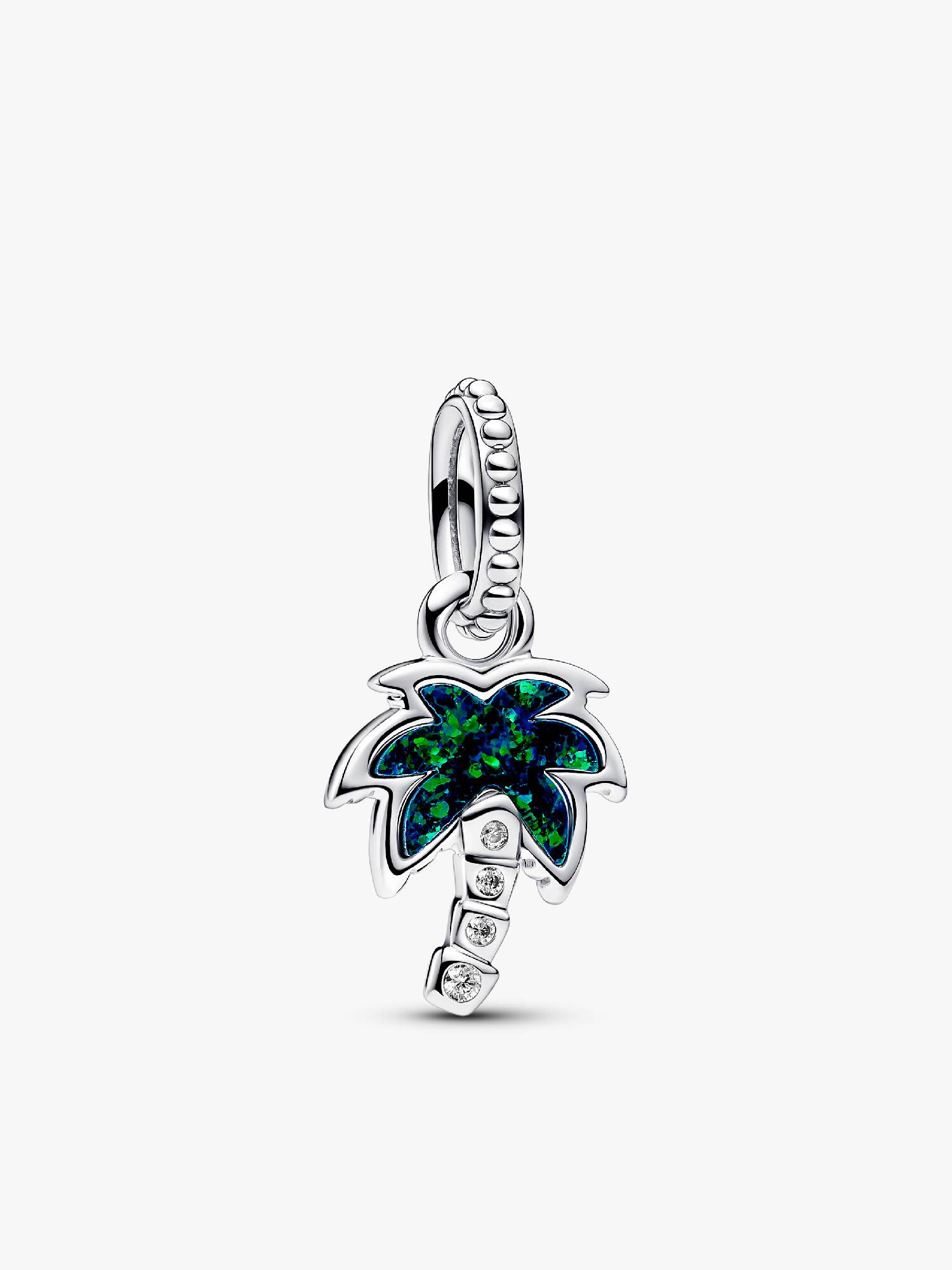 Charm Colgante Palmera Verde Opalescente Talla única