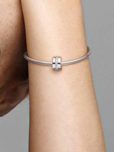 Charm Sujetador transparente Hilera Centelleante