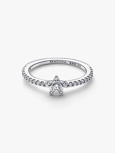 Anillo Pavé Estrella Brillante