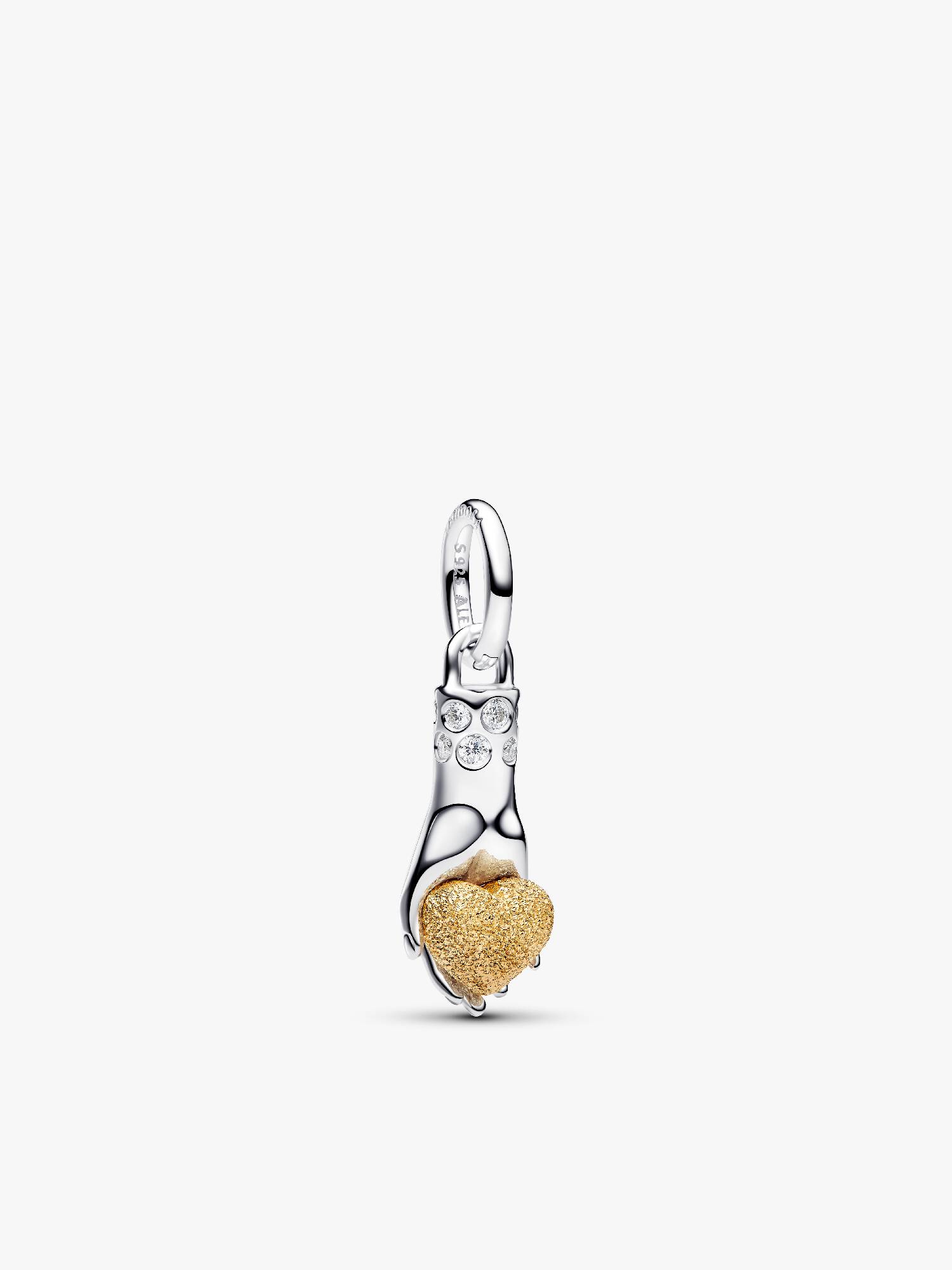 Charm Colgante Pat McGrath Mano del Amor en Metales Mixtos 