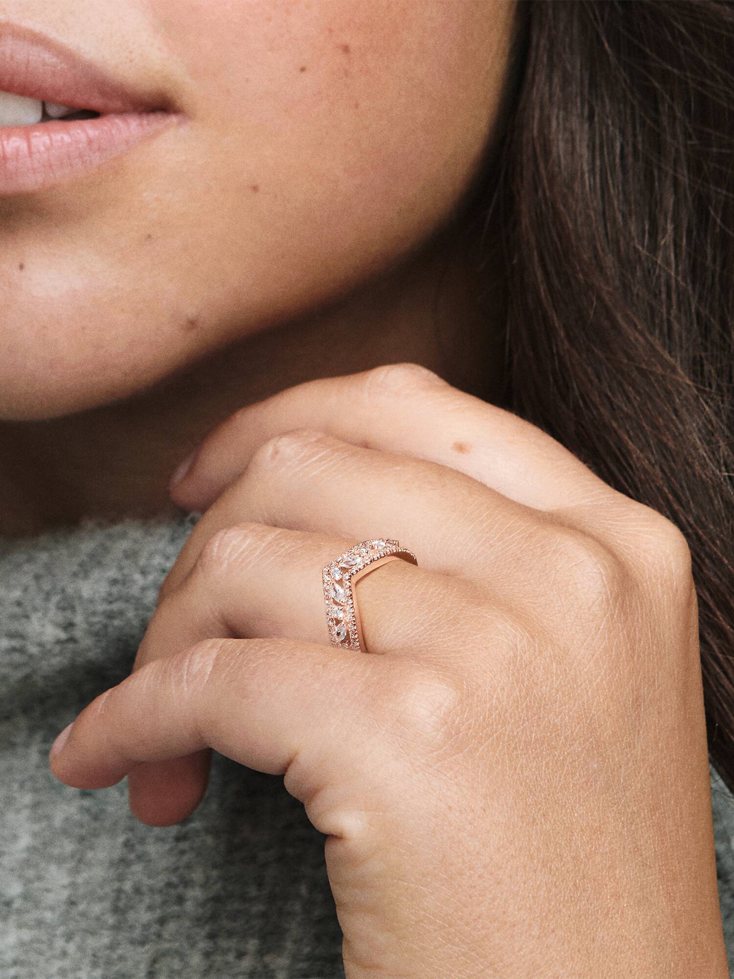 Anillo Doble Espoleta Marquesa Brillante