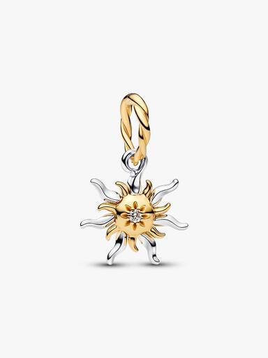 Charm Colgante con Diamante de Laboratorio Flor de Sol de Rapunzel de Disney