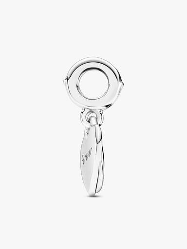 Charm colgante de doble corazón dividido