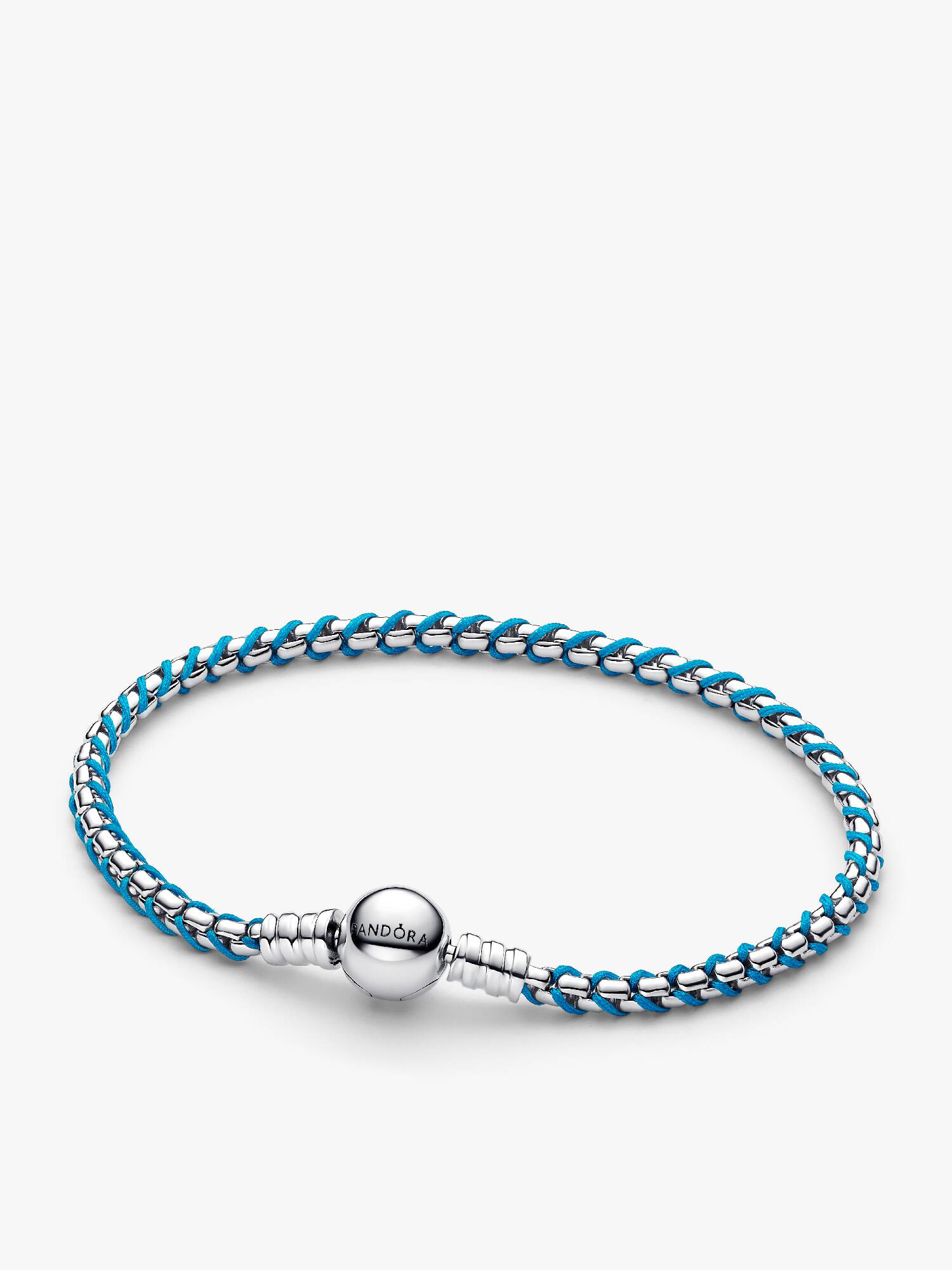 Brazalete de Cadena de Serpiente Cordón Azul