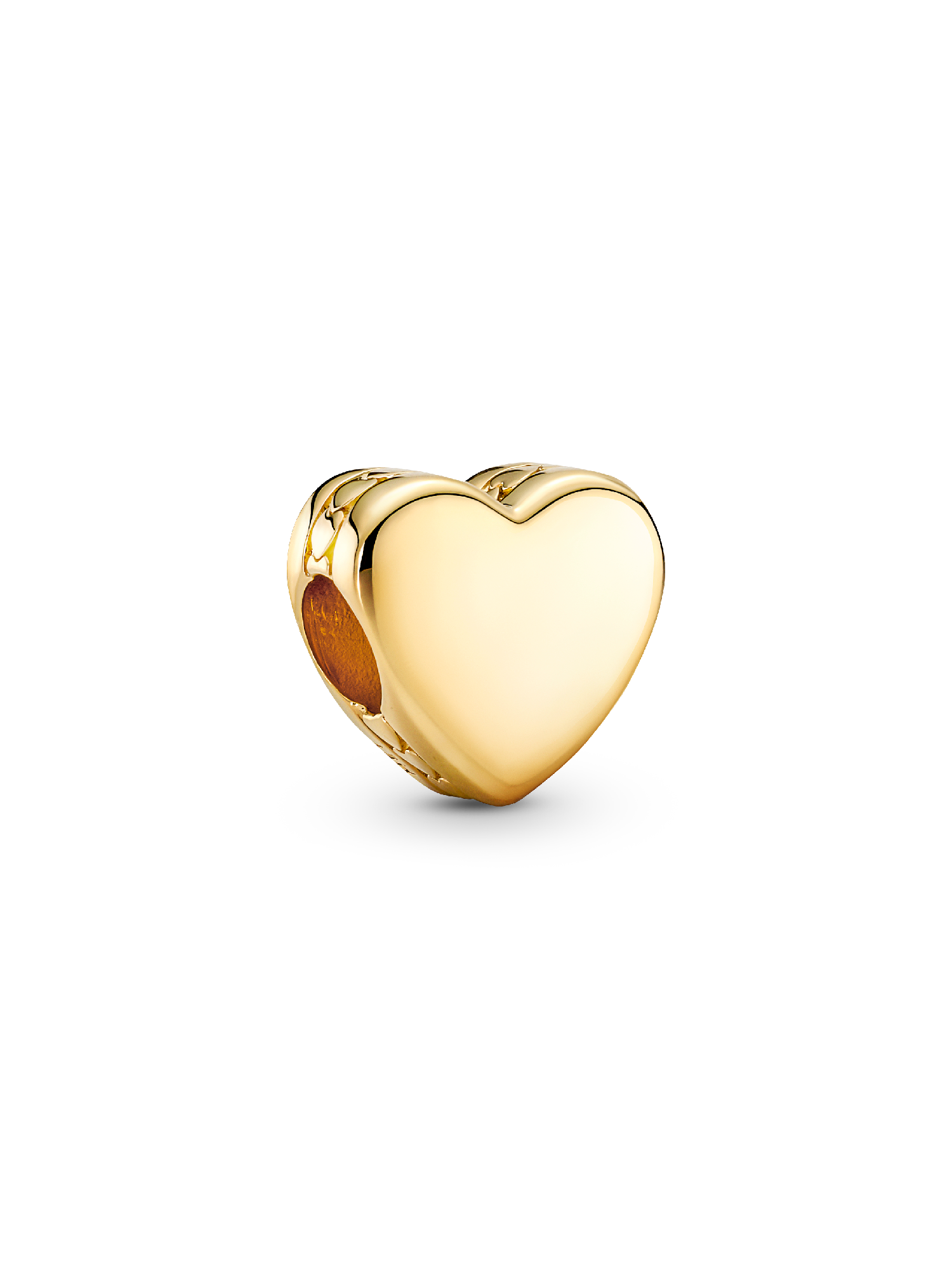 Charm Corazón para Grabar Dorado