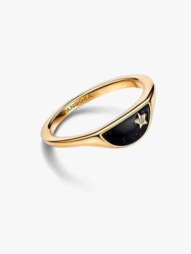 Anillo Pandora ME Mitad Sello Esmaltado Oro