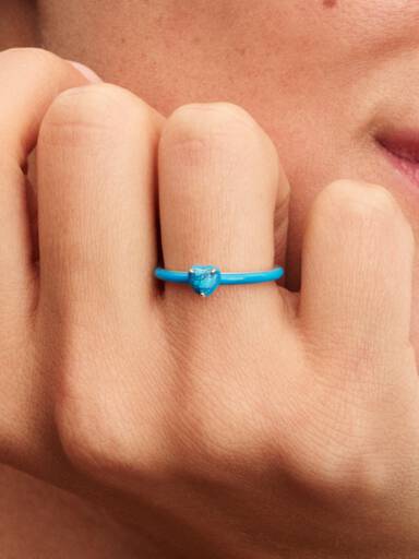 Anillo Corazón Turquesa