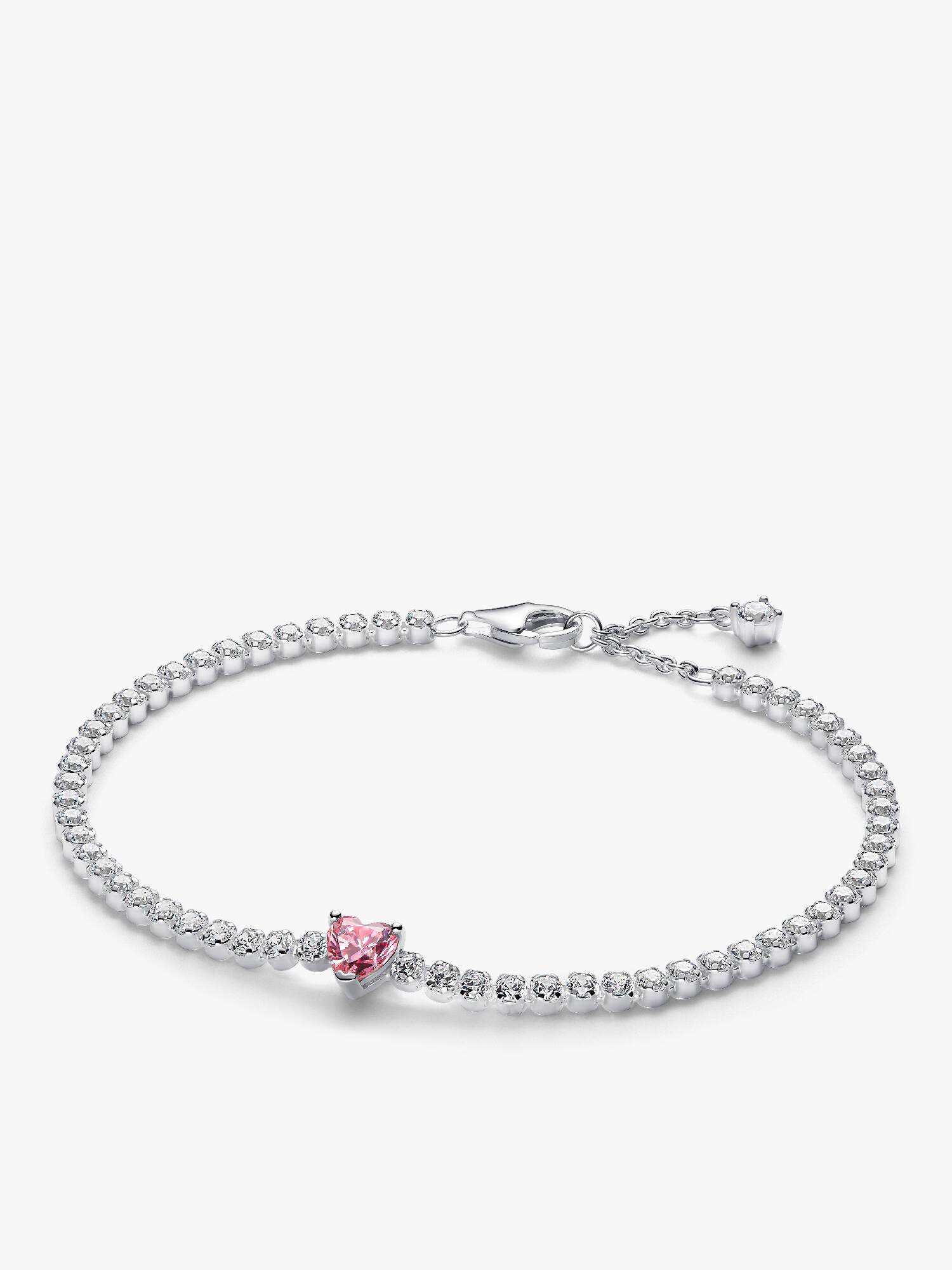 Brazalete de tenis Corazón rojo brillante