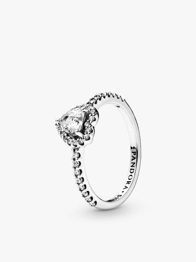 Conjunto de regalo con collar, pendientes y anillo corazón Elevado