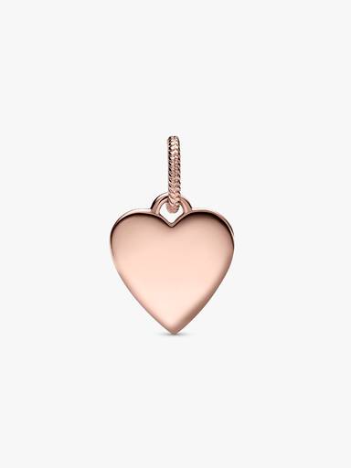 Pendiente Placa grabable en forma de corazón Talla única