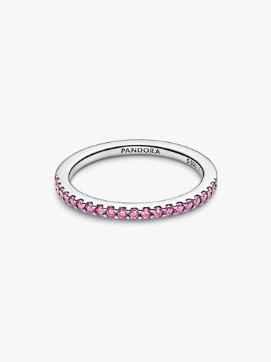 Anillo de Banda Brillante Rosa