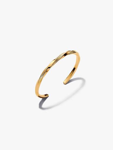 Brazalete rígido abierto retorcido