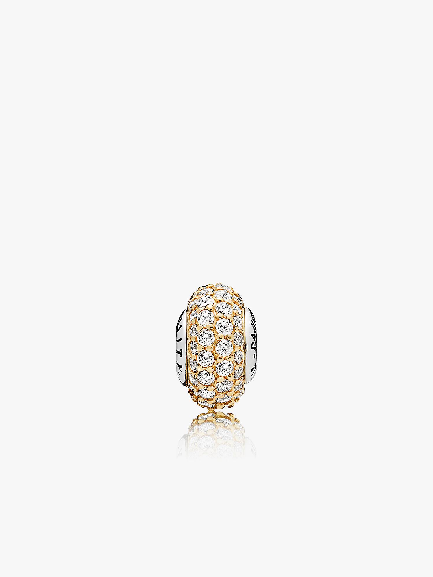 Charm STABILITY, Oro 14K y Circonita Transparente