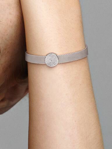 Charm Clip Pavé Redondo