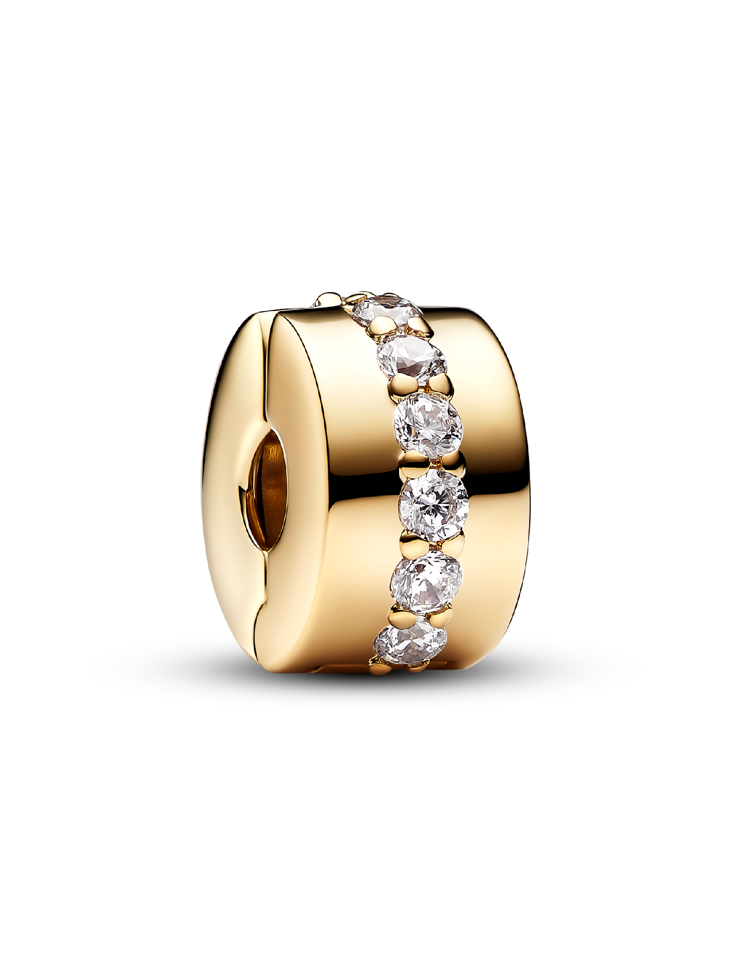 Charm de Clip Fila Brillante Transparente