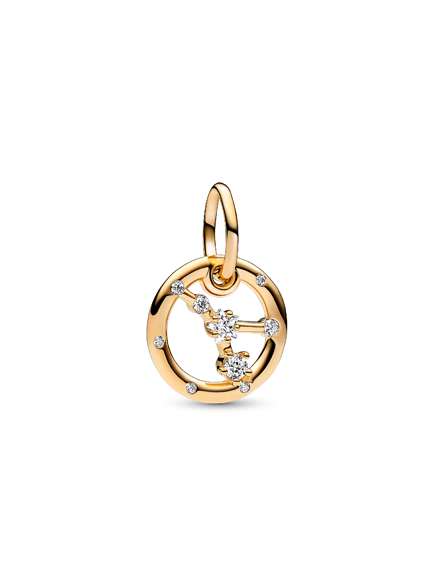 Charm Colgante Zodiaco Cáncer Bañado en Oro de 14k
