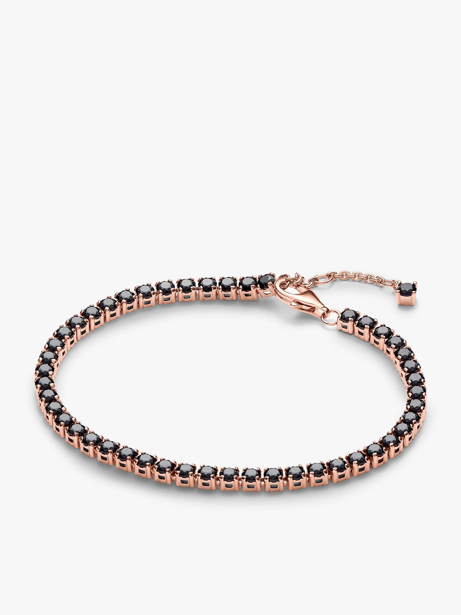 Brazalete de Tenis Brillante Negra 16 cm