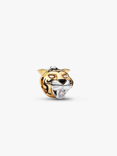 Disney Princesa Jasmine Rajah Charm con diamante creado en laboratorio