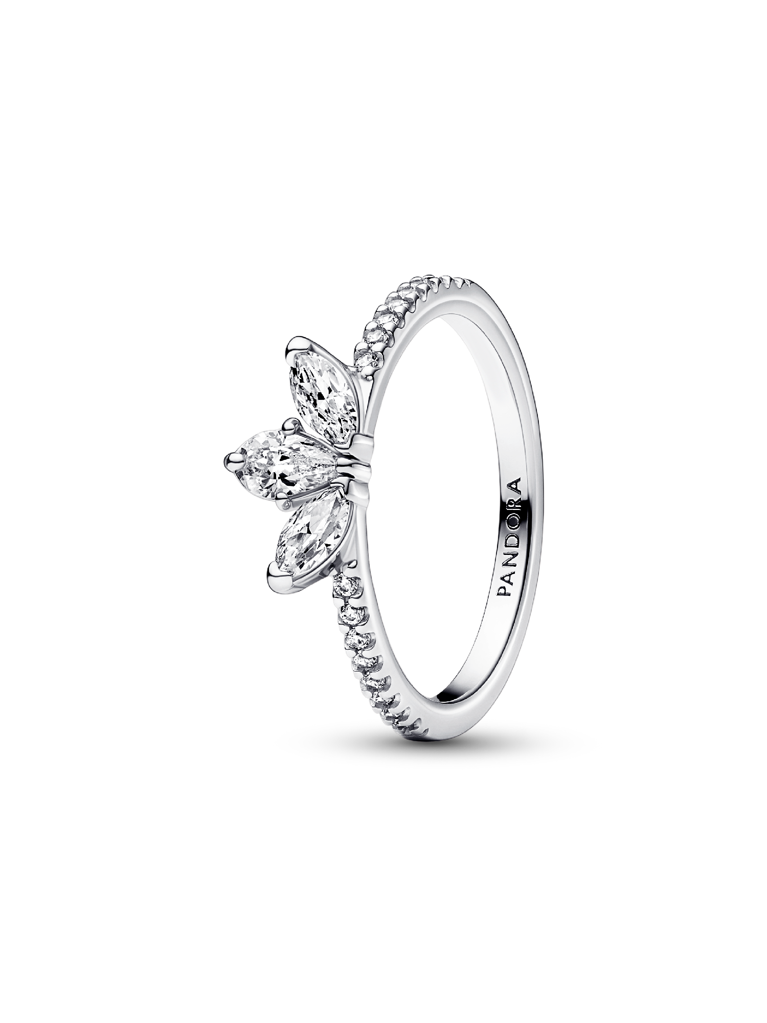 Anillo Racimo herbario reluciente Pandora Plata Esterlina