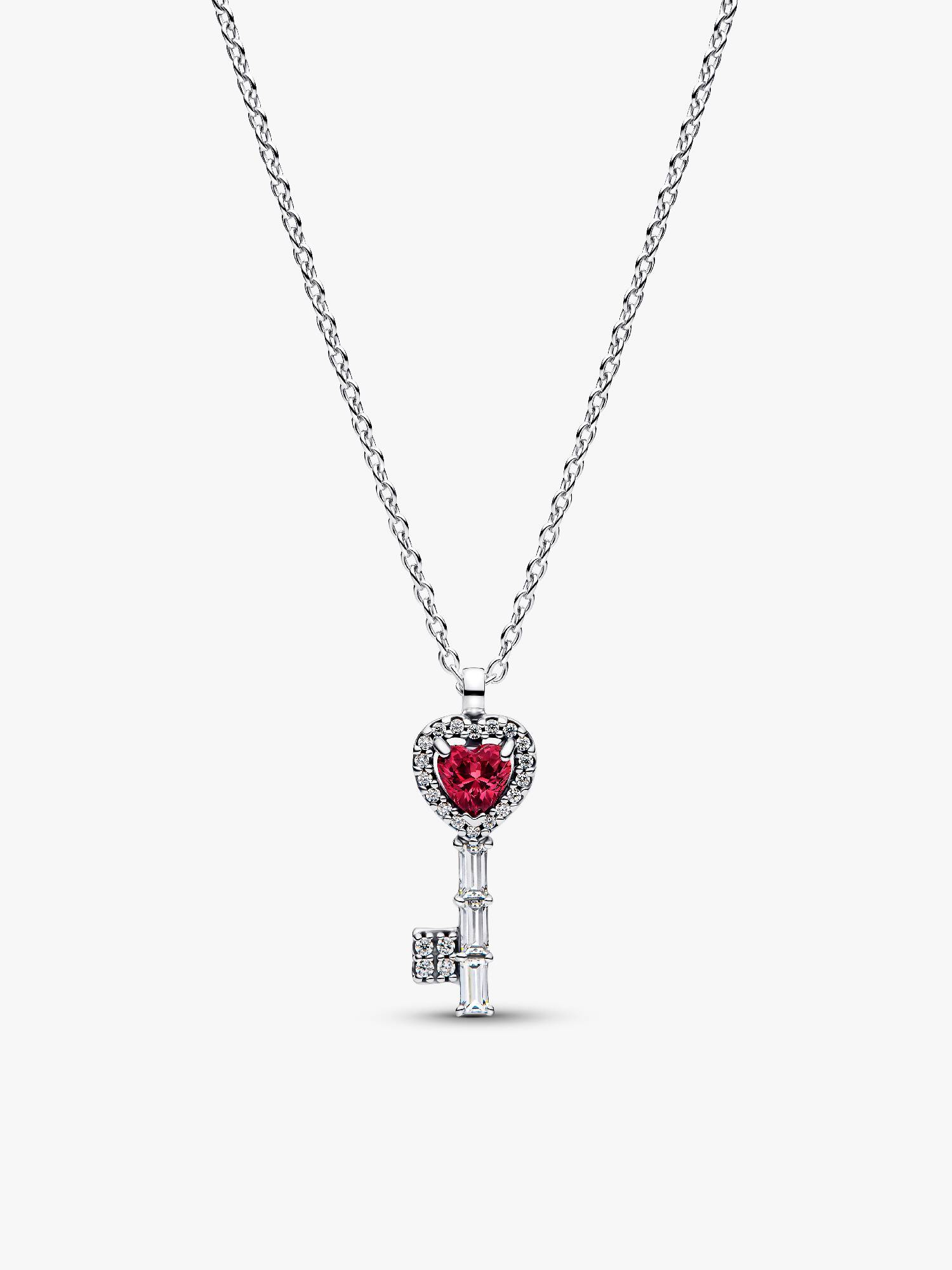 Collar coiller corazón llave elevado
