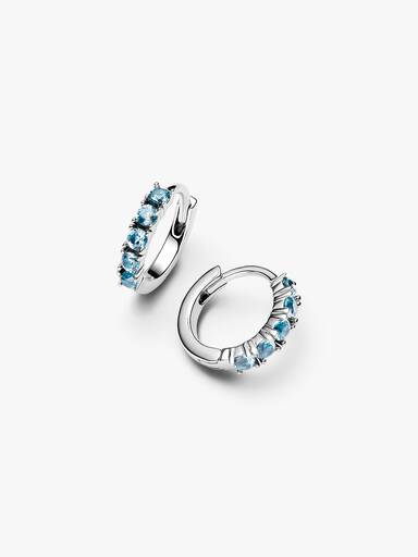 Aros Huggie Azul Claro