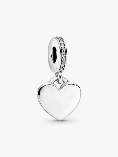 Dije colgante Corazón para grabable