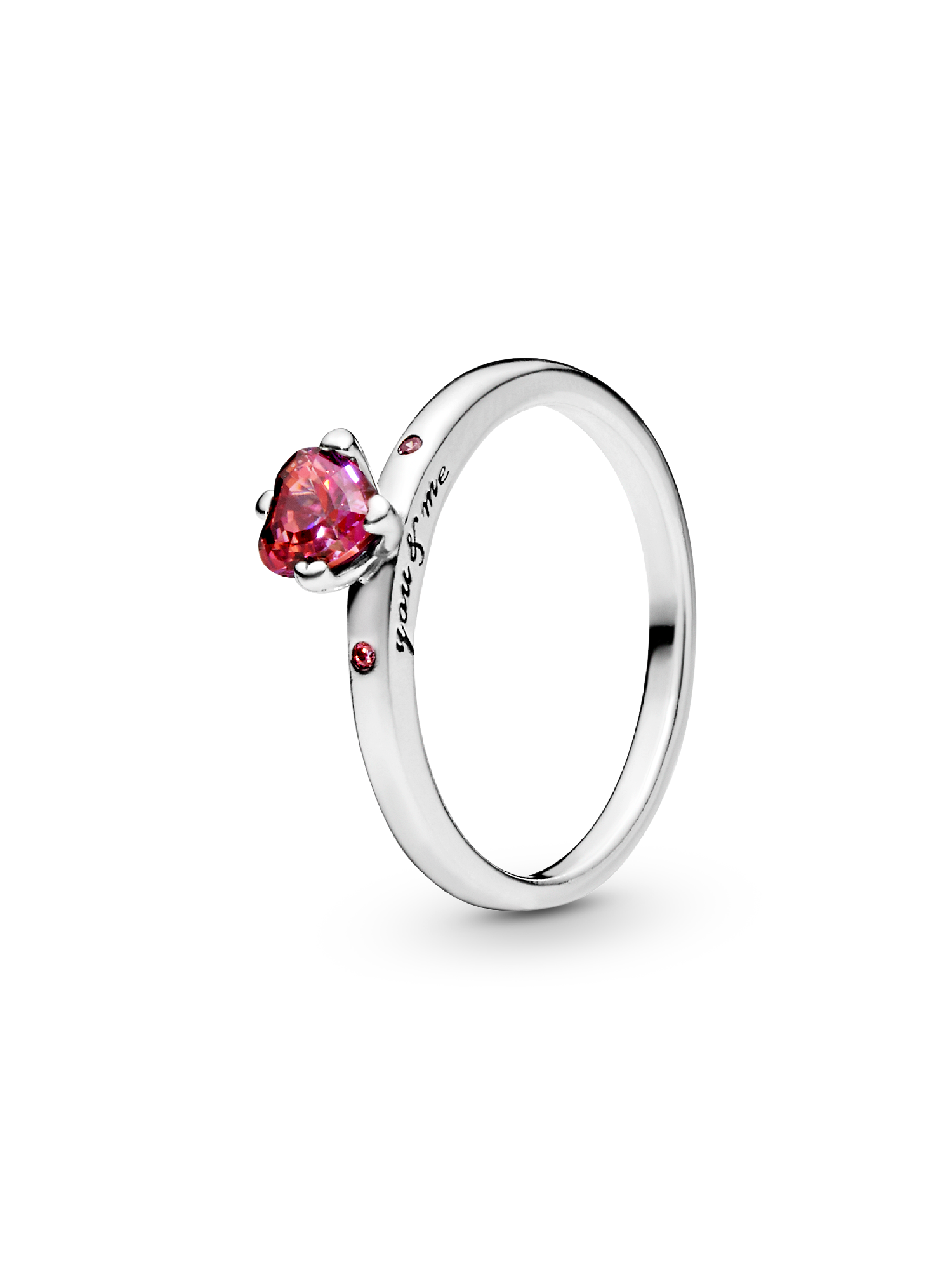 Anillo Corazón rojo reluciente