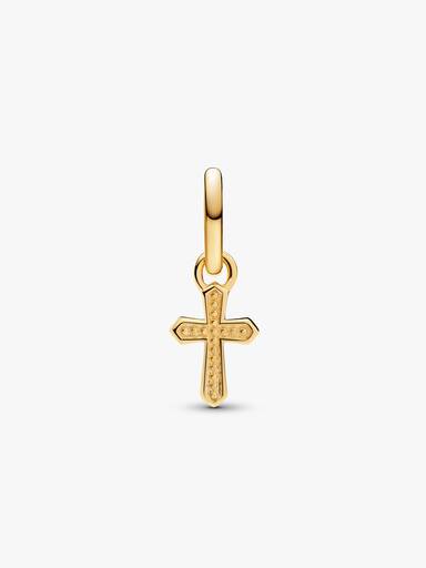 Mini charm colgante cruz brillante