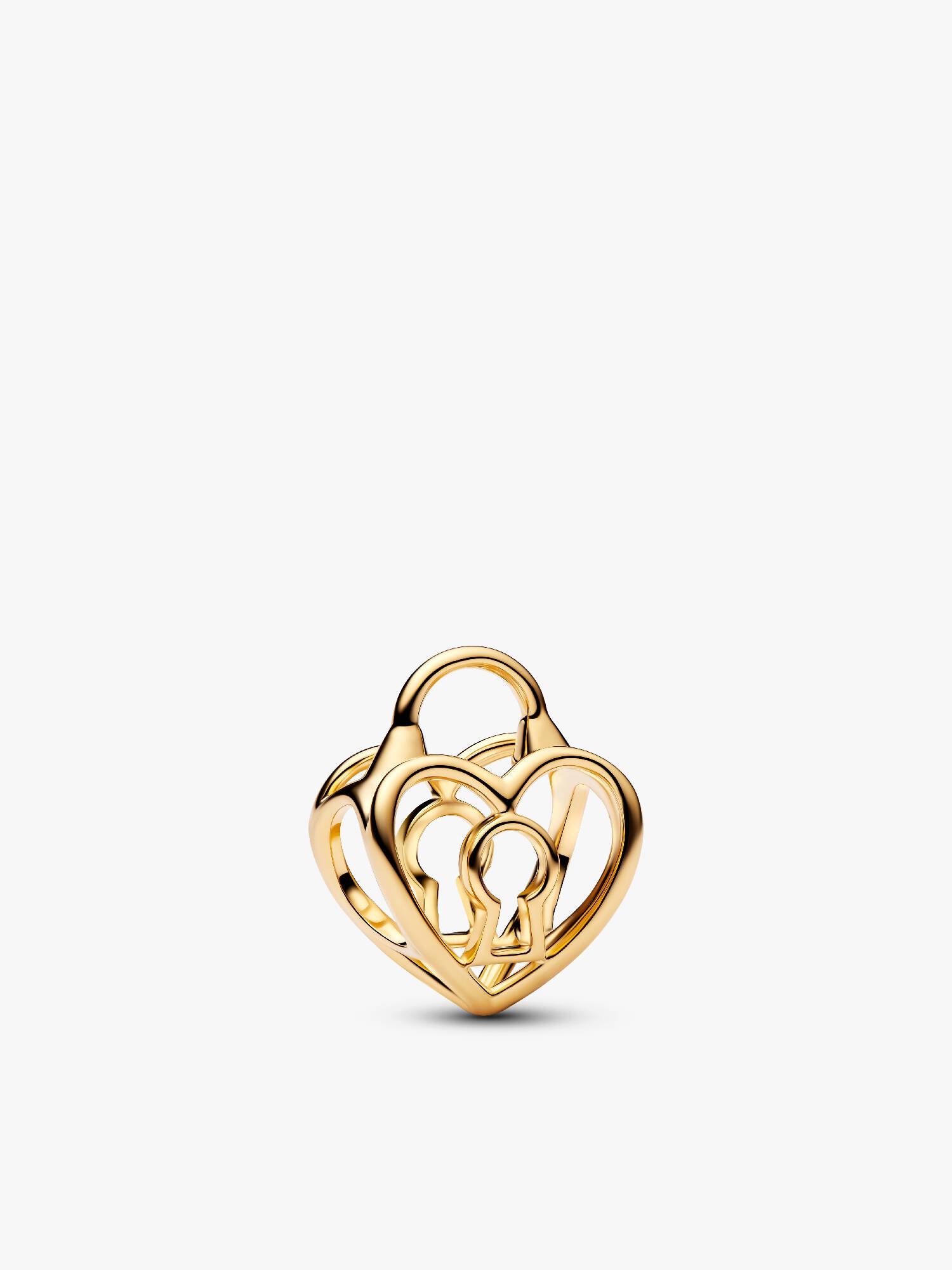 Charm calado Corazón candado