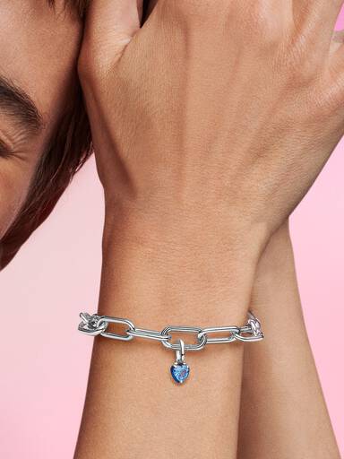 Charm colgante mini corazón chakra azul Pandora ME