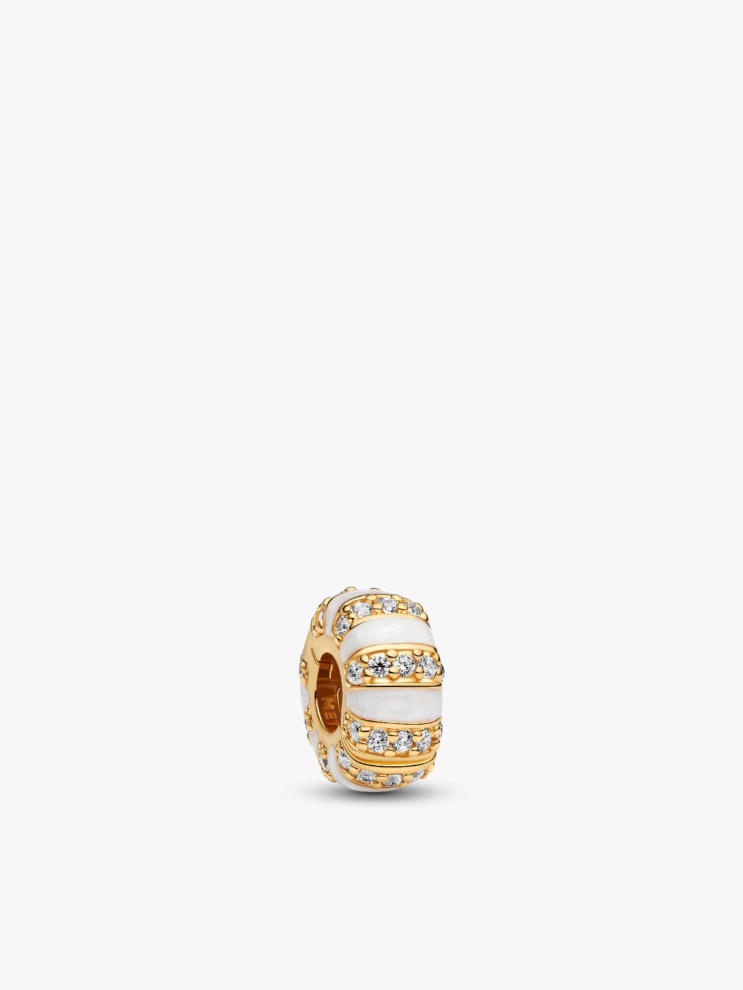 Charm de Clip Esmalte y Gemas Dorado Talla única