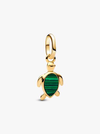Mini dije colgante Tortuga verde