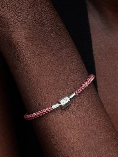 Brazalete Cordón Rosa Brillante