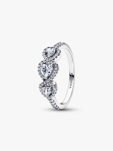 Anillo de la trilogía Corazón con halo