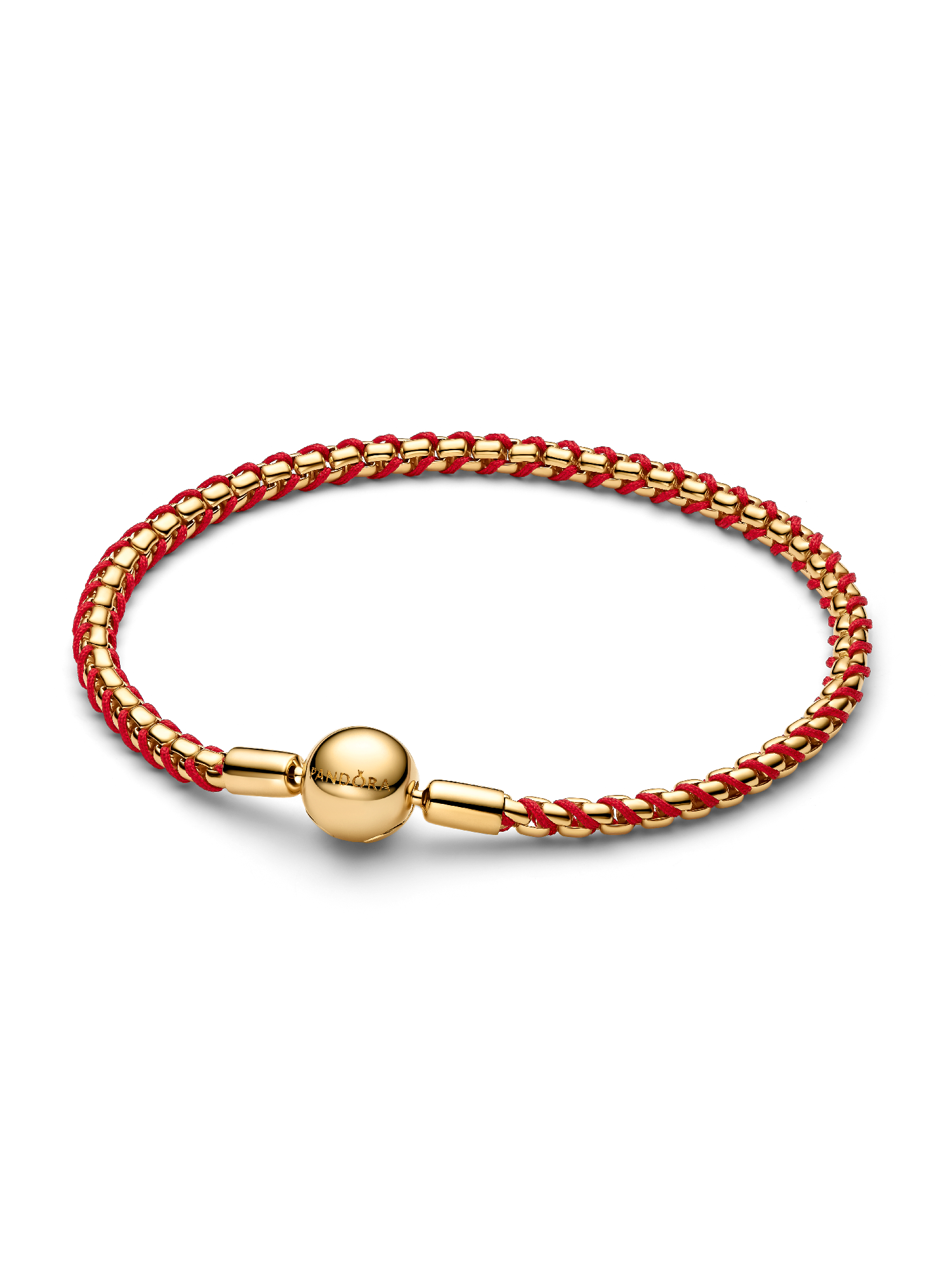 Brazalete de cordón Cadena de Serpiente  roja