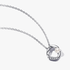 Collar Círculo Forma Orgánica en Pavé y Perla Cultivada de Agua Dulce Plata Collar Círculo Forma Orgánica en Pavé y Perla Cultivada de Agua Dulce Plata