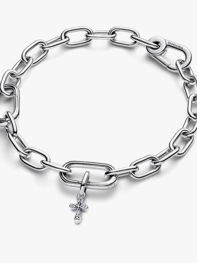 Charm colgante mini cruz brillante Pandora ME