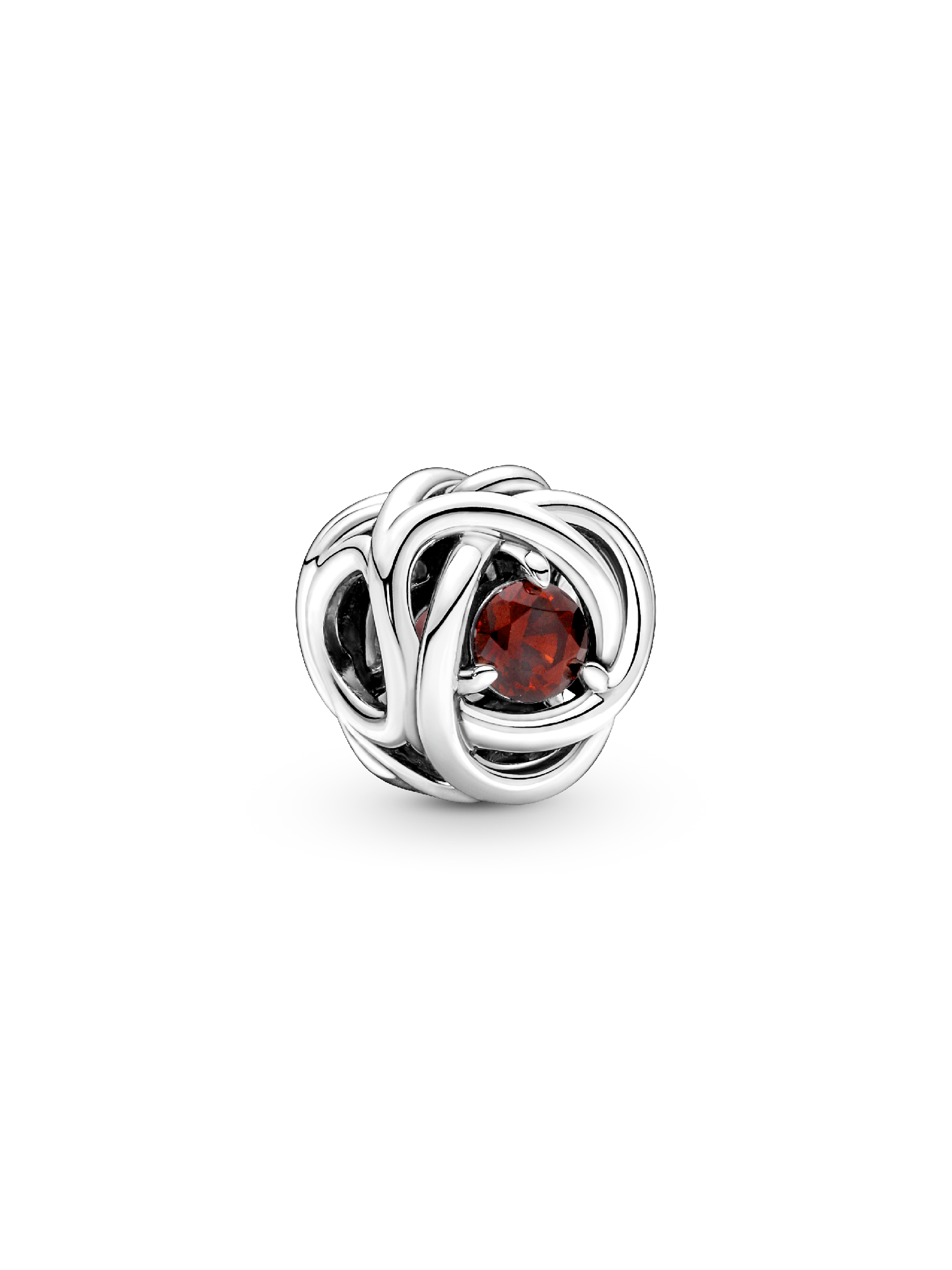 Charm Círculo Eternidad Rojo Talla única