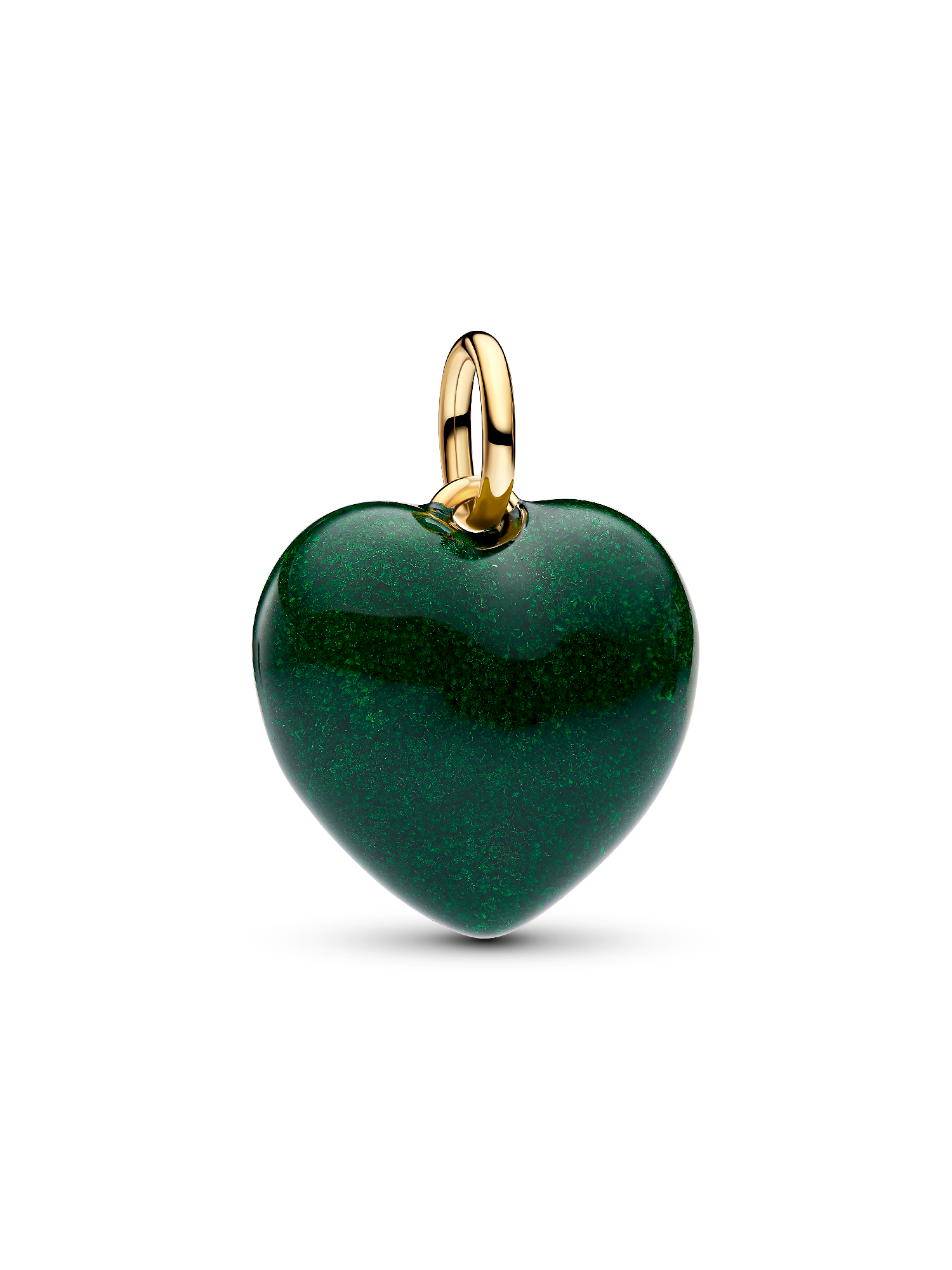 Charm Colgante Corazón Inflado Verde