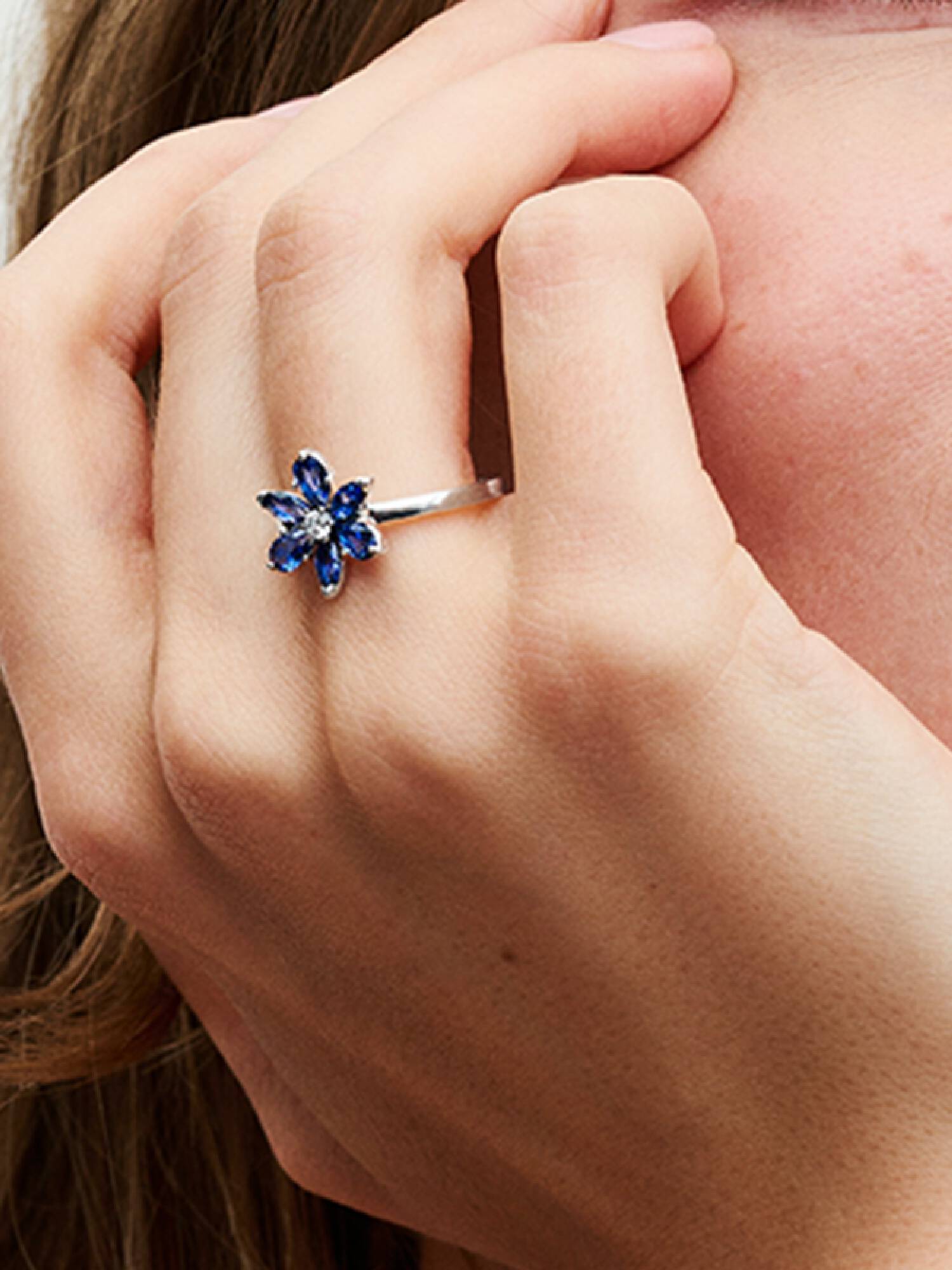 Anillo  Ramo Herbario Brillante