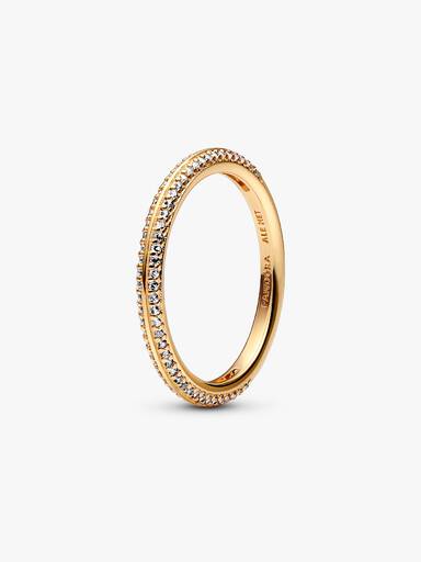 Anillo de Pavé Pandora ME Bañado en Oro 14k