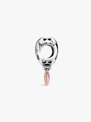 Charm Corazón Yo te amo mamá Recubrimiento en Oro Rosa de 14k Talla única