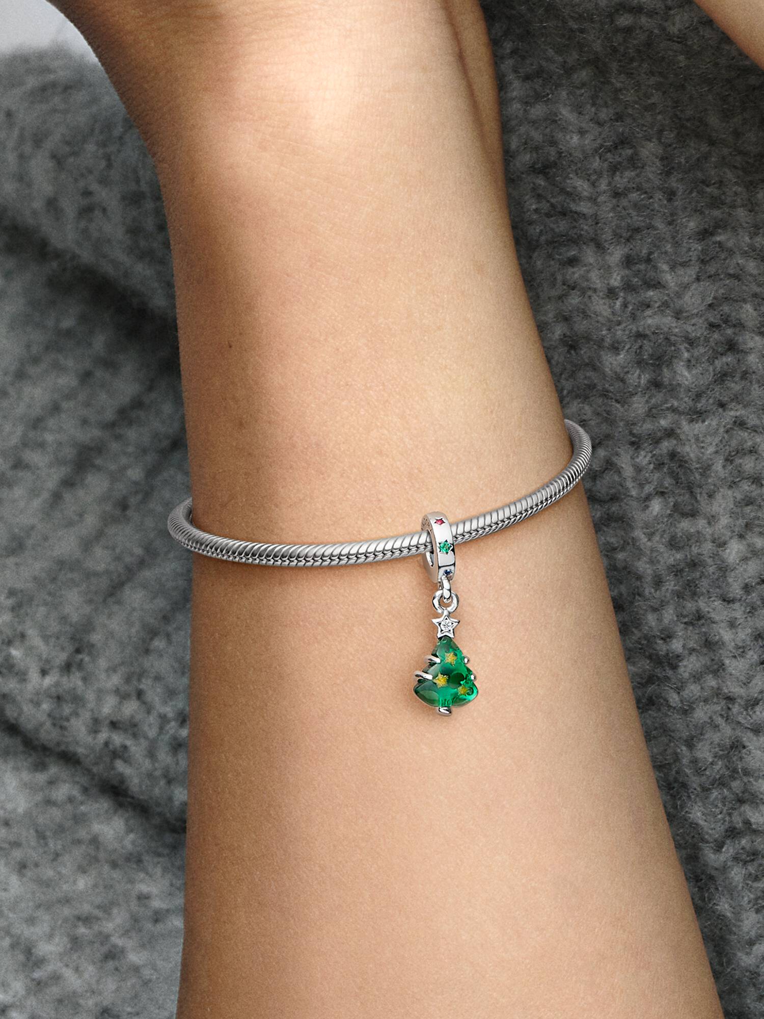 Charm Colgante Árbol de Navidad Brillante Talla única
