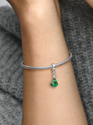 Charm Colgante Árbol de Navidad Brillante Talla única