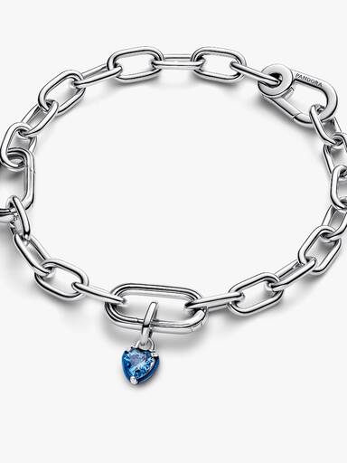 Charm colgante mini corazón chakra azul Pandora ME