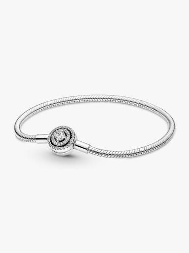 Brazalete Pandora Moments Cadena De Serpiente Halo 16 cm